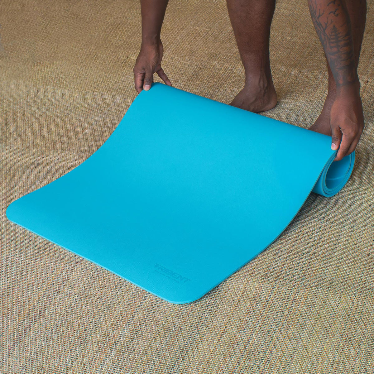Trident Endurance Grip Yoga Mat - Ocean Blue (6mm)