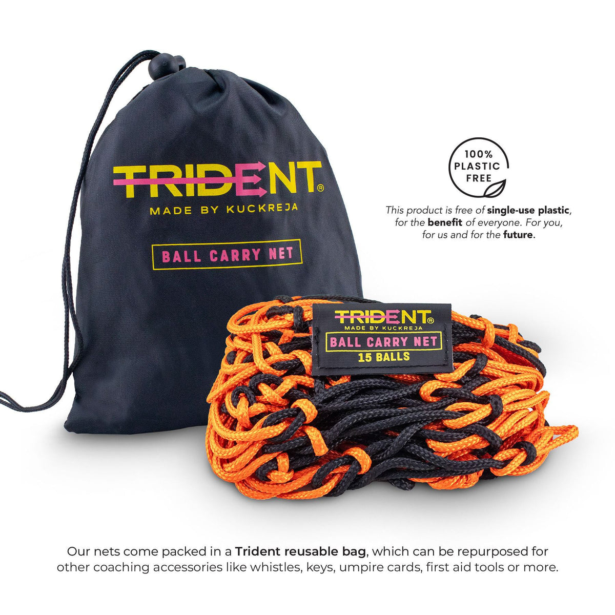 Trident Premium Ball Carry Net - 15 Balls