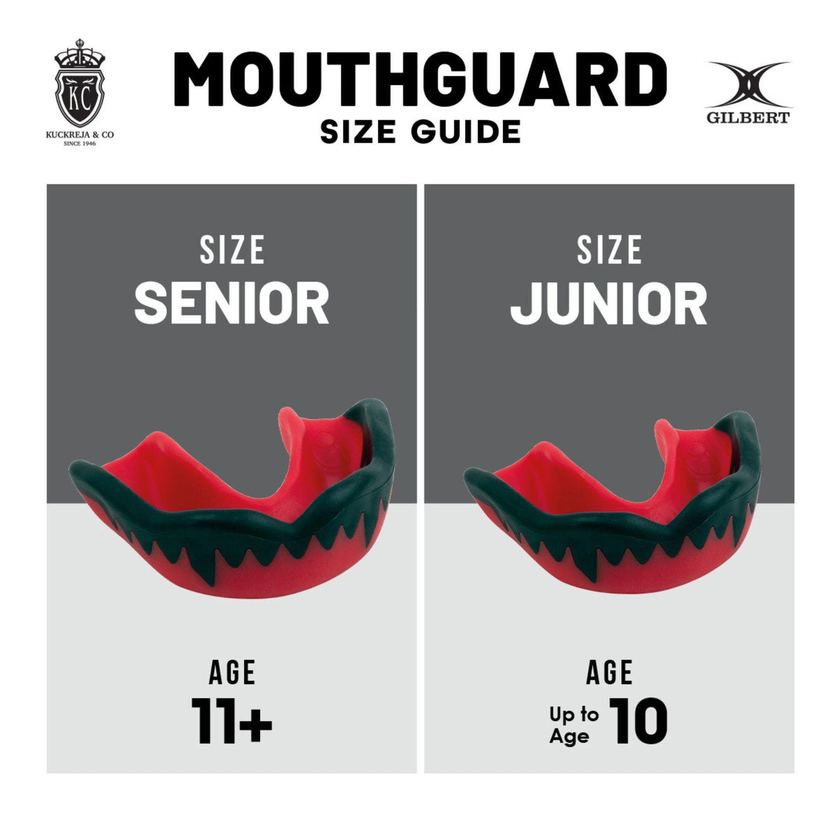 Gilbert Viper Mouthguard - Black