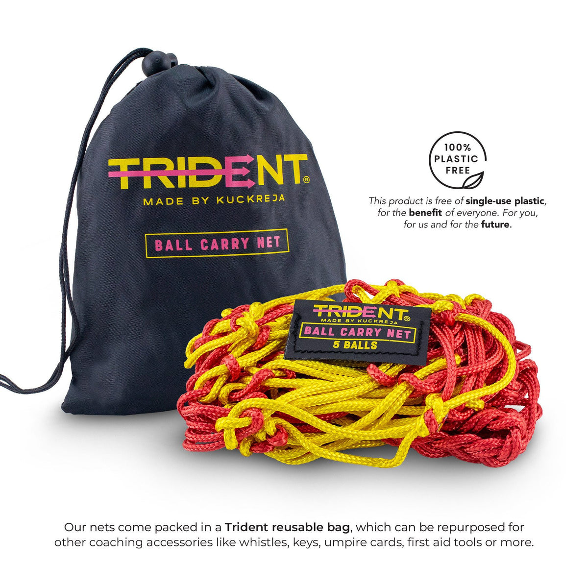 Trident Premium Ball Carry Net - 5 Balls