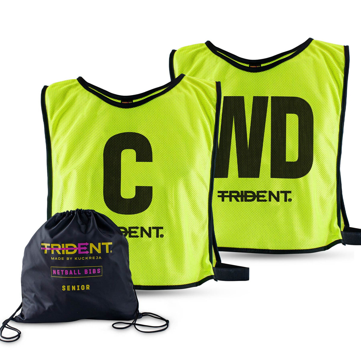 Trident Netball Bibs Set - Yellow (Senior, Junior)