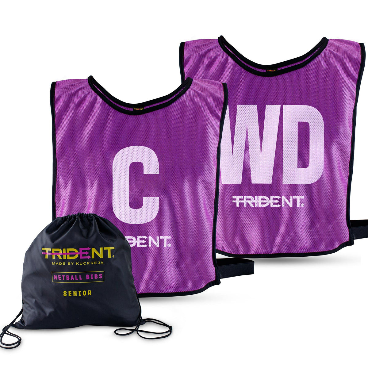 Trident Netball Bibs Set – Purple (Senior, Junior)