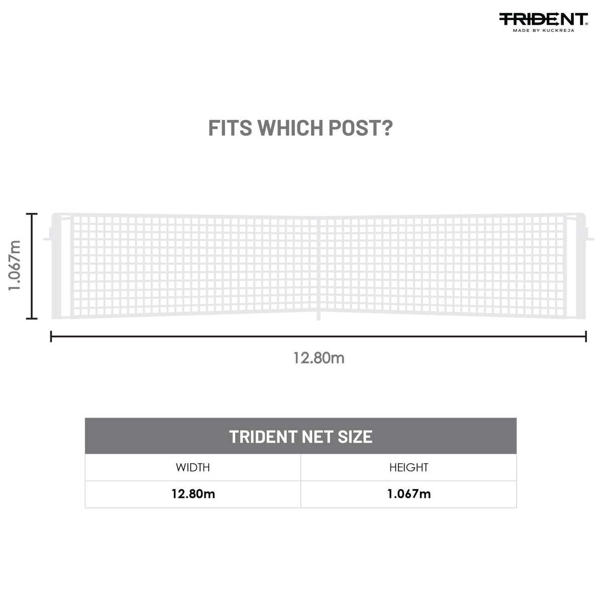 Trident T-25D Tennis Net