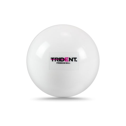 Trident Premium Indoor Hockey Ball - White