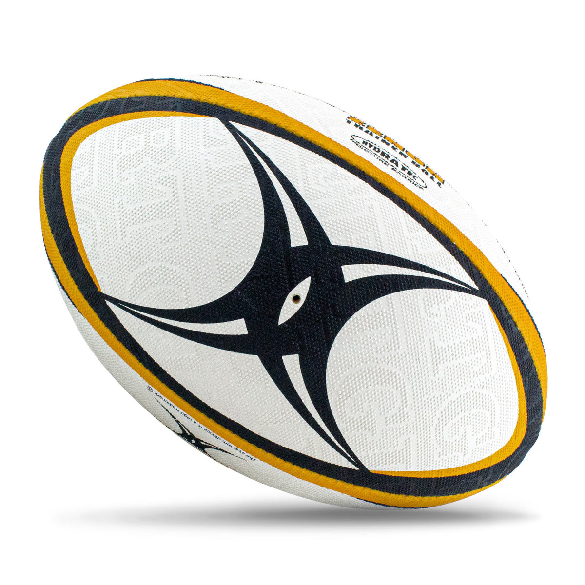 Gilbert Zenon Rugby Ball - Yellow (Size 5, 4, 3)