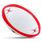 Gilbert GTR 8000 Rugby Ball - Red (Size 5, 4, 3)