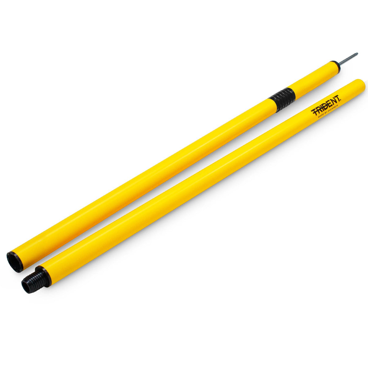 Trident Two-Piece Slalom Pole with Spring – Yellow