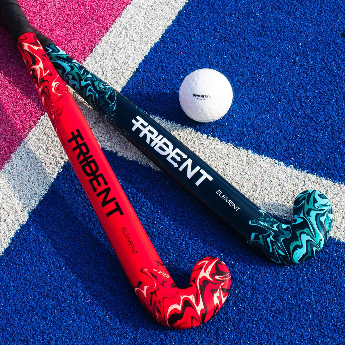 Trident Element Wooden Hockey Stick - Emerald