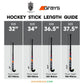 Trident Flow Junior Wooden Hockey Stick - Turquoise