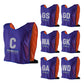 Trident Reversible Netball Bibs Set - Blue/Orange (Senior)