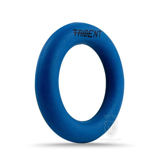 Trident Rubber Ring / Quoits - Blue (165mm)
