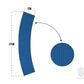 Trident Rubber Curved Marker - Blue