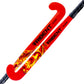 Trident Flow Wooden Hockey Stick - Red