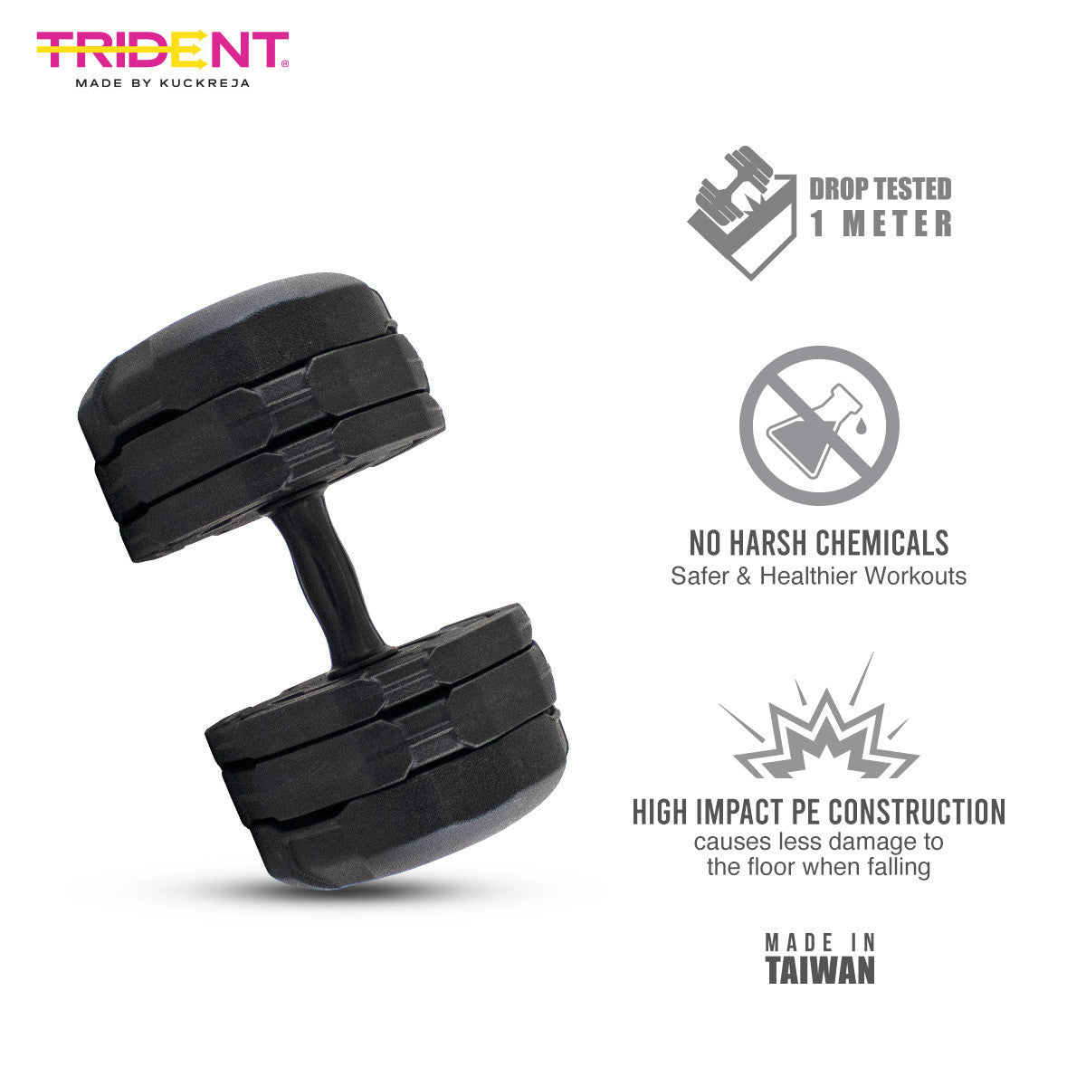 Trident Master Premium Adjustable Dumbbell - 20kg (Piece)