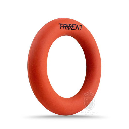 Trident Rubber Ring / Quoits - Orange (165mm)