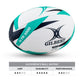 Gilbert GTR 3000 Rugby Ball - Mint (Size 3)