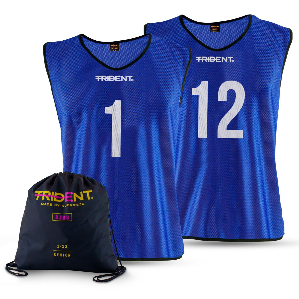 Trident Bibs with Bag - Blue (1-12)