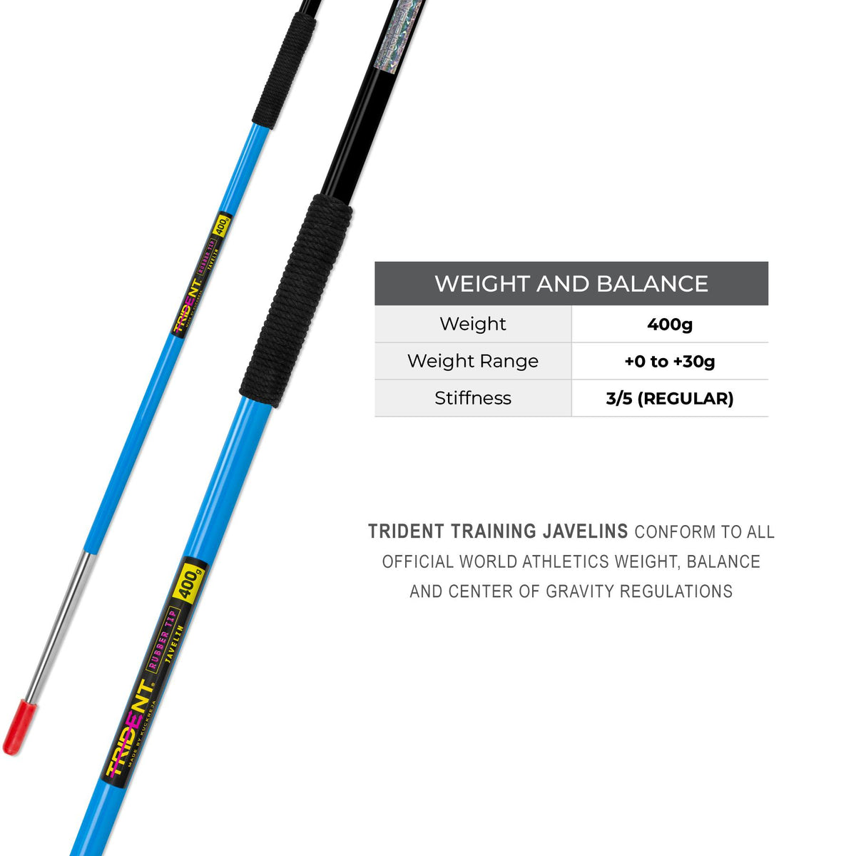 Trident Rubber Tip Javelin - 400g