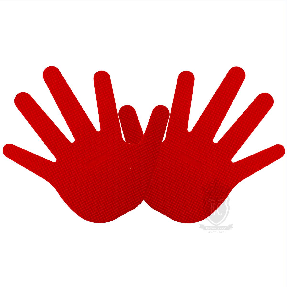 Trident Rubber Hand Marker - Red (Pair)