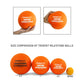 Trident Softee Low Bounce Foam Ball - Orange (7")