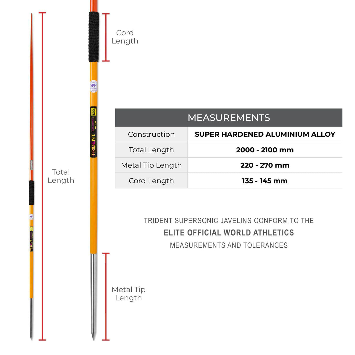 Trident Supersonic Javelin - 500g (WA Certified)
