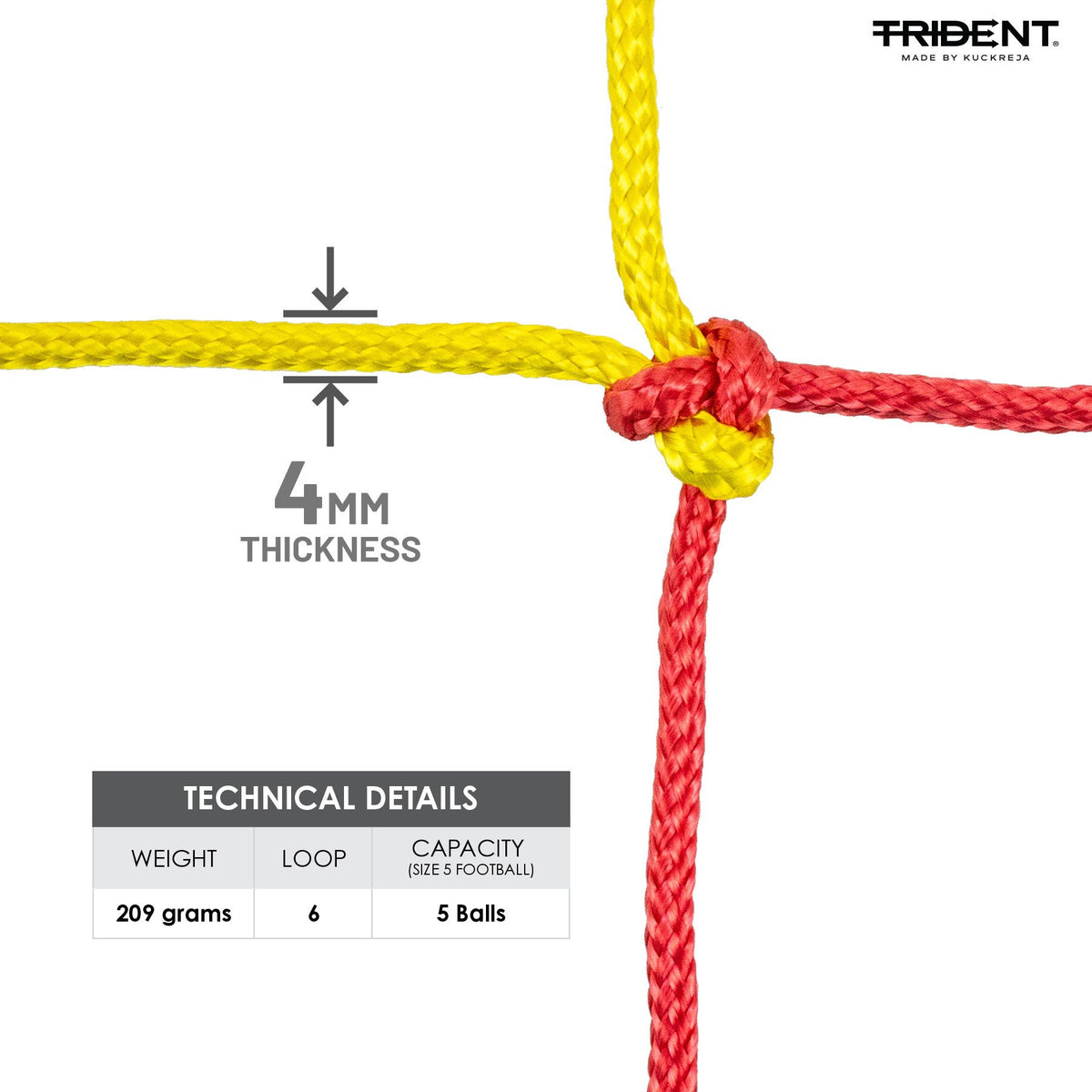 Trident Premium Ball Carry Net - 5 Balls