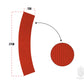 Trident Rubber Curved Marker - Red