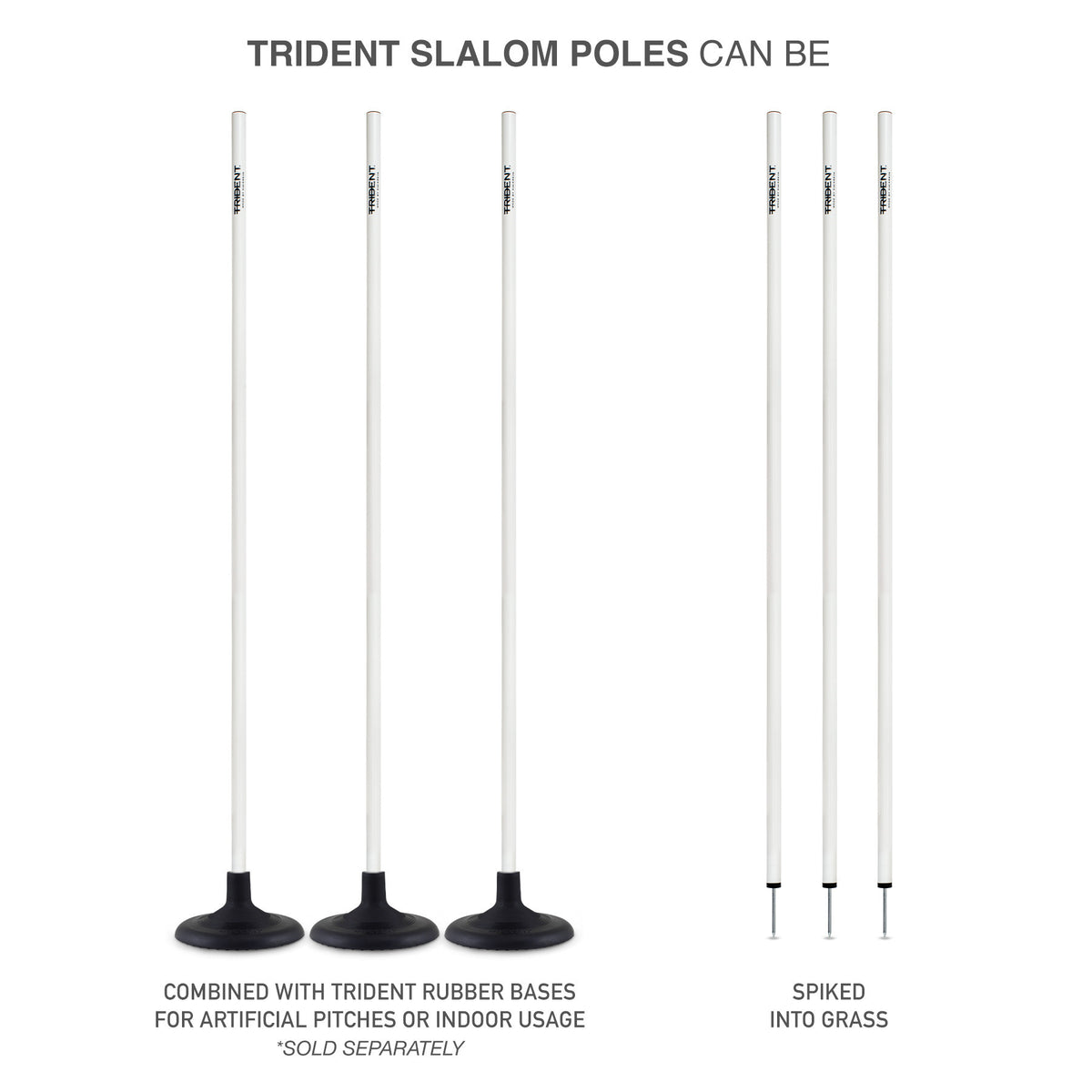 Trident Slalom Pole - White