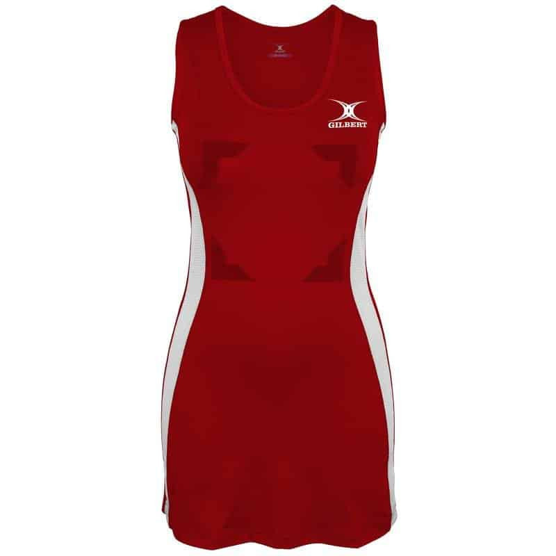 Gilbert Eclipse Netball Dress - Red