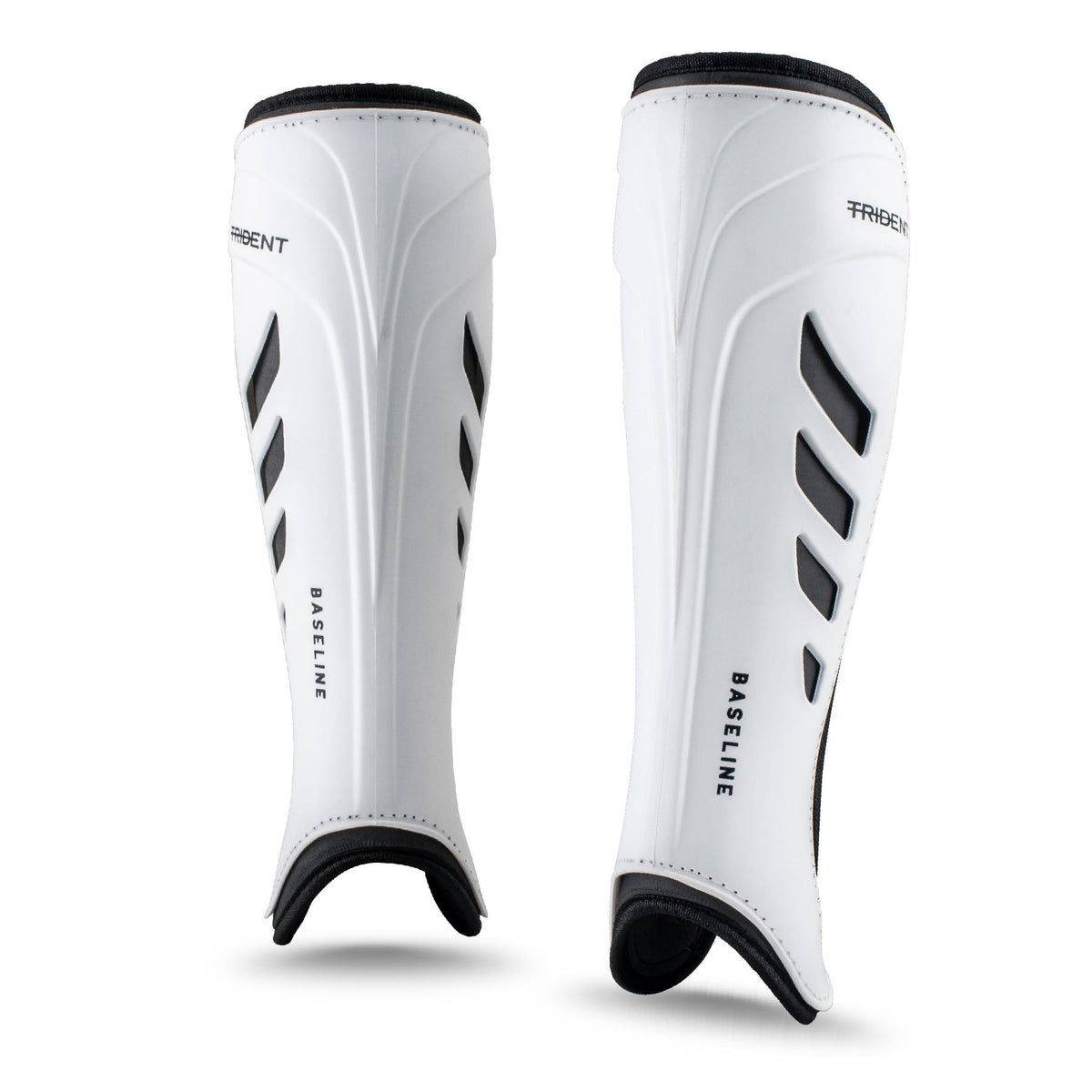 Trident Baseline Hockey Shinguard - White