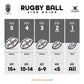 Gilbert VX300 Rugby Ball (Size 5)