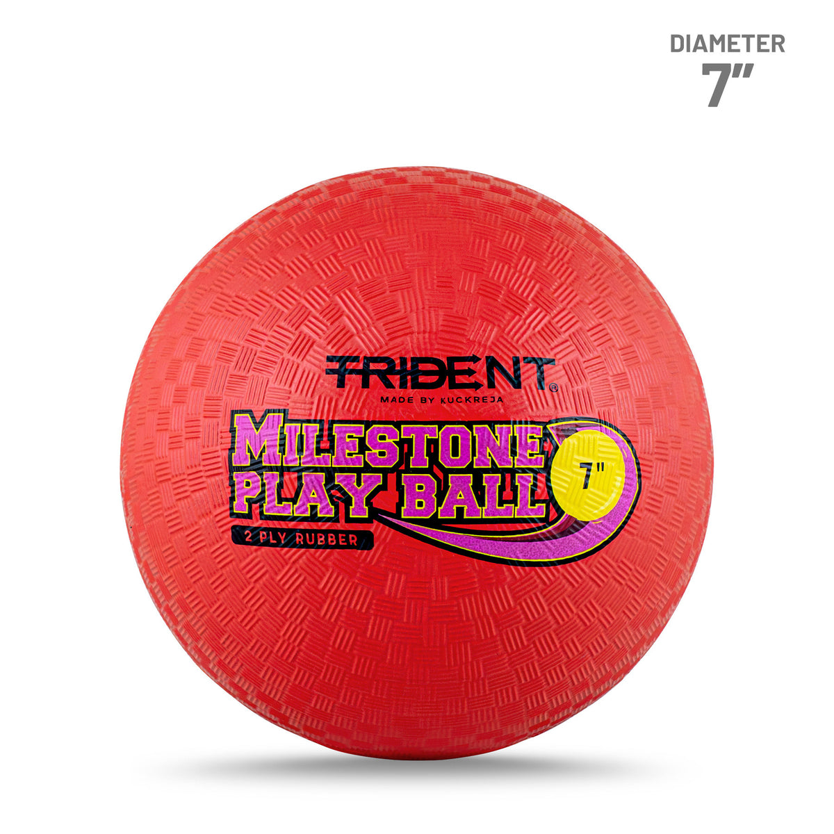 Trident Milestone Playground Ball (Dodgeball) - Red