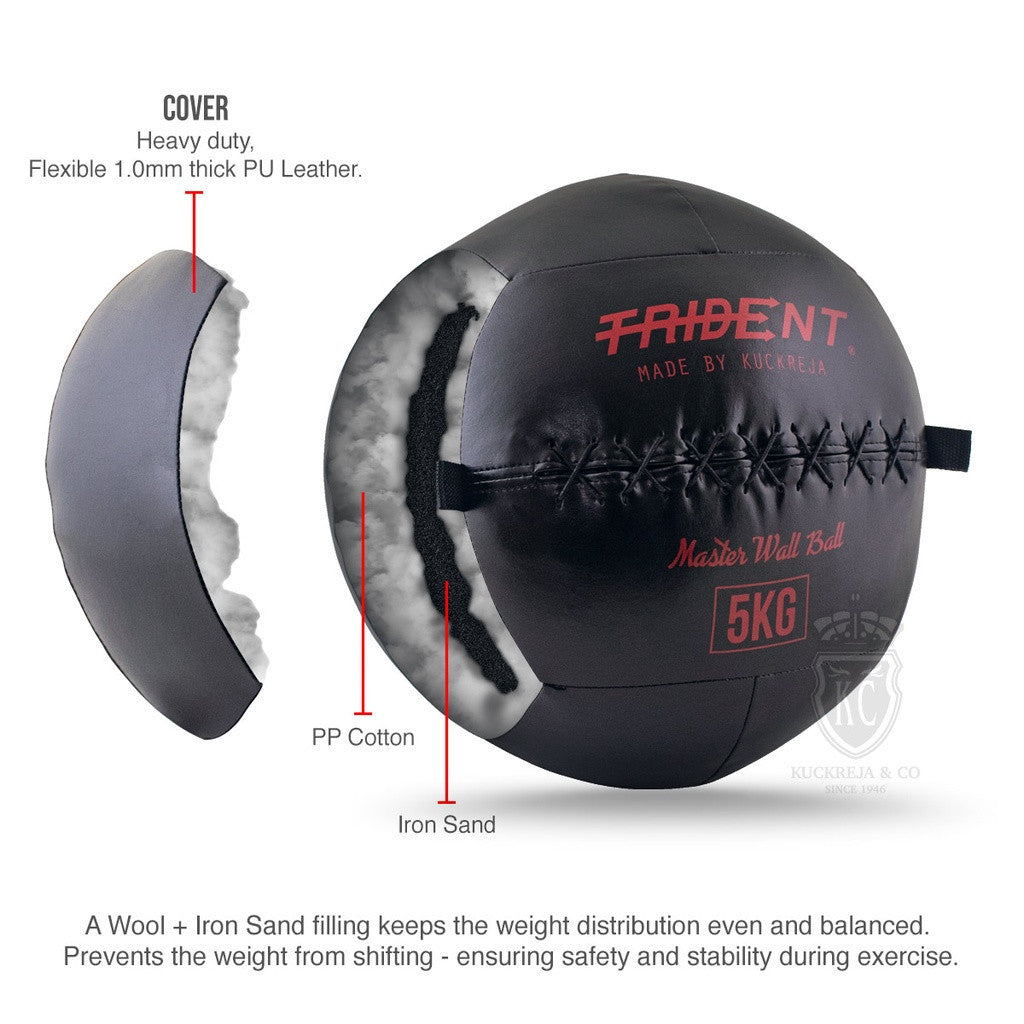 Trident Master Premium Wall Ball - 5kg