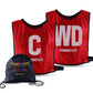 Trident Netball Bibs Set – Red (Senior, Junior)