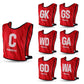 Trident Netball Bibs Set – Red (Senior, Junior)