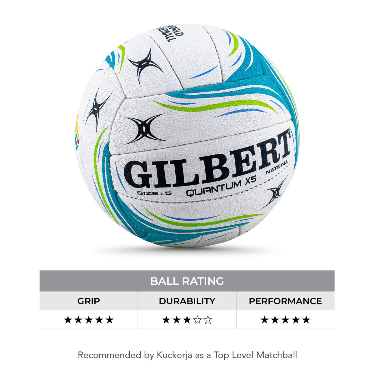 Gilbert Quantum Premier Netball (Size 5)