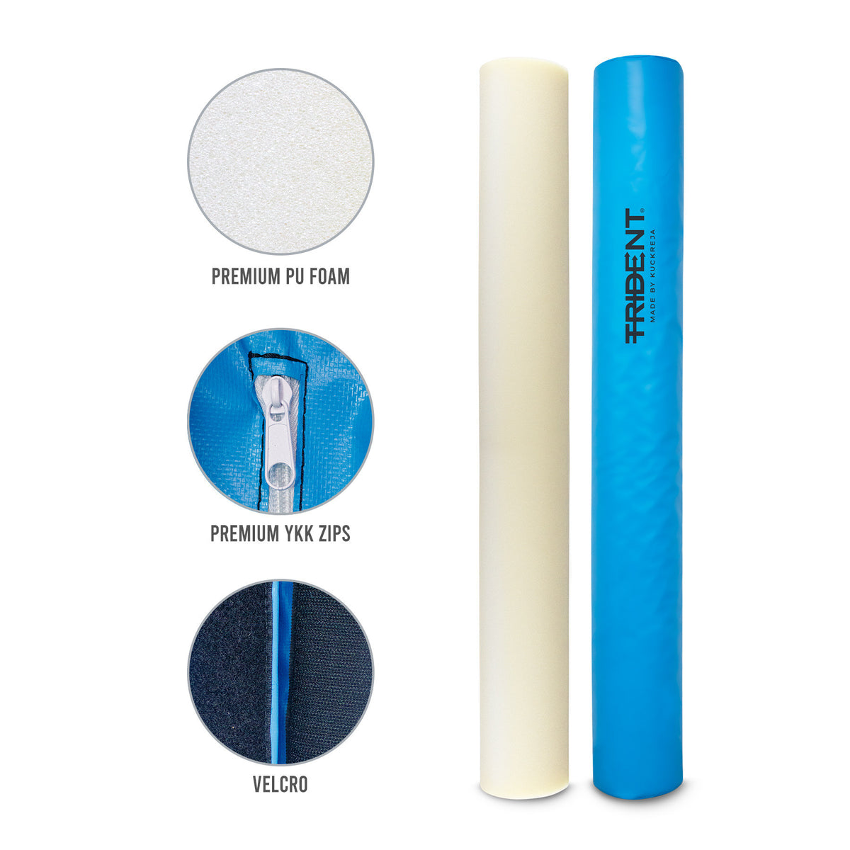 Trident Netball Post Protectors - 6' x 3" (Blue)
