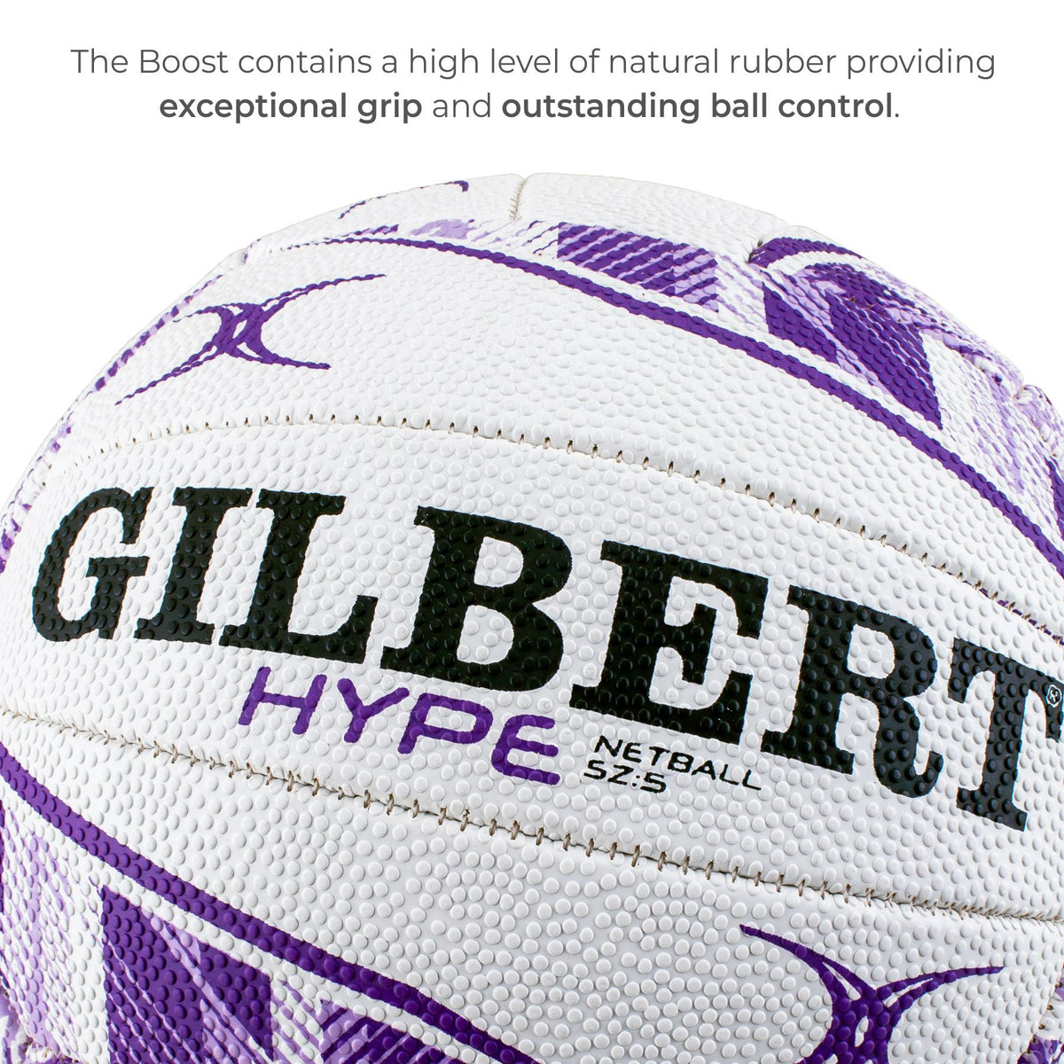 Gilbert Hype Match Netball - Purple (Size 5)