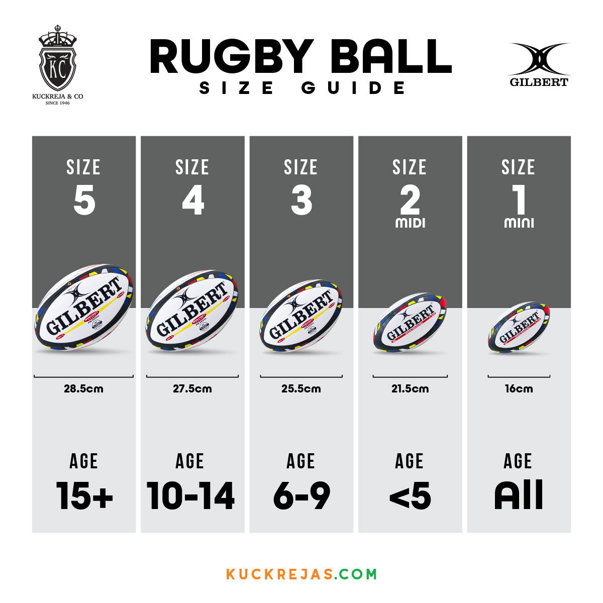 Gilbert Zenon Rugby Ball - Teal (Size 5, 4, 3)