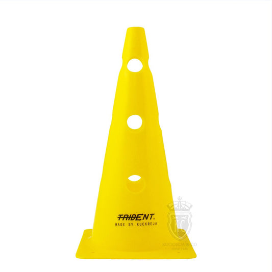 Trident 15" Cone with Holes - Yellow