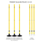 Trident Two-Piece Slalom Pole with Spring – Yellow