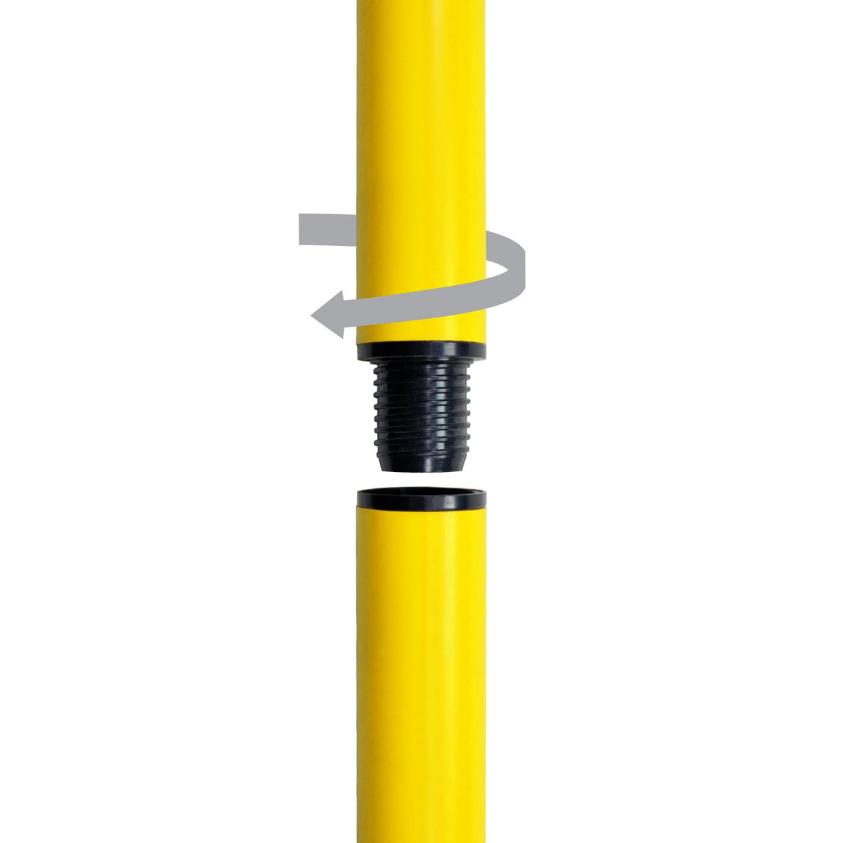 Trident Two-Piece Slalom Pole with Spring – Yellow