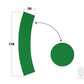 Trident Rubber Curved Marker - Green