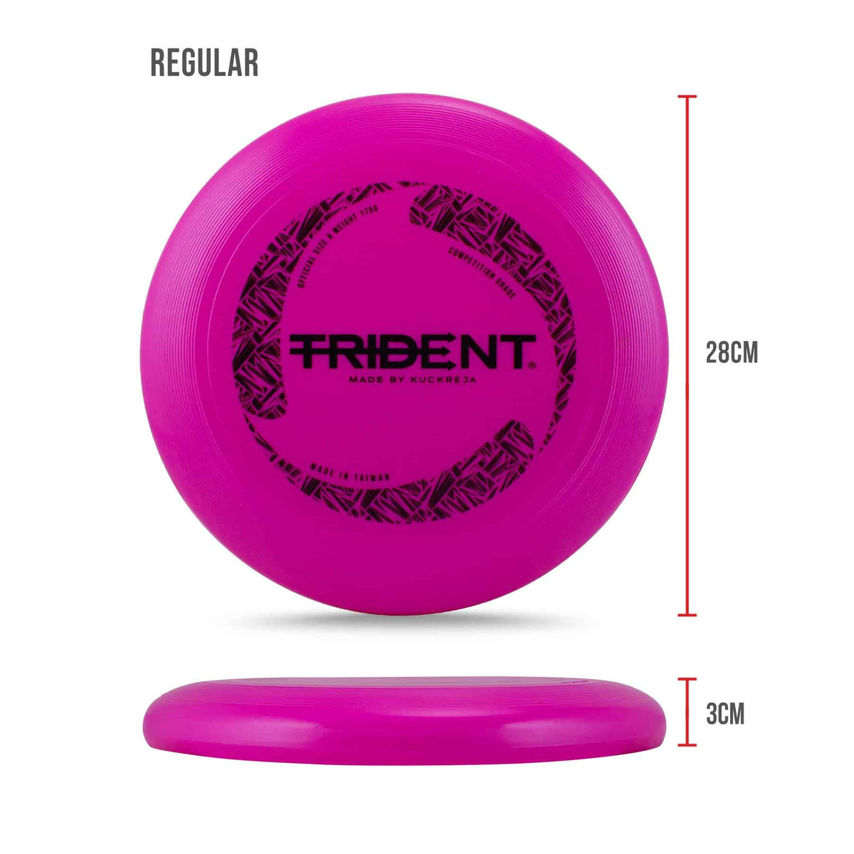 Trident Frisbee 175g - Neon Purple