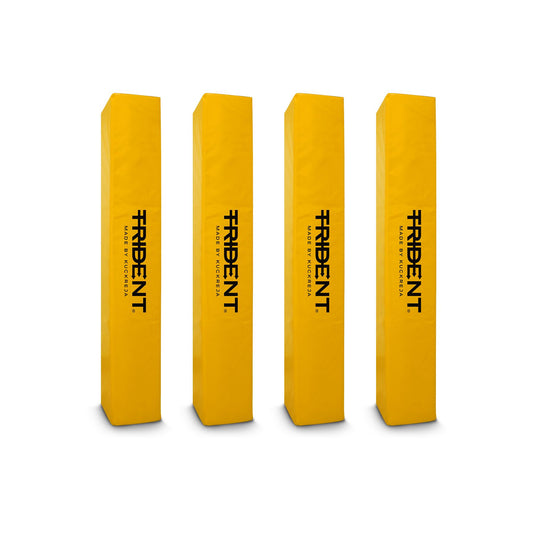 Trident Rugby Post Protectors - 10" x 10" (Set of 4) - Yellow