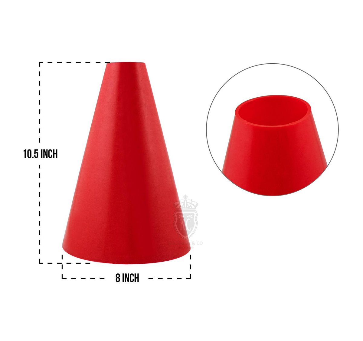 Trident 10.5" Maxi Marker Cone - Red