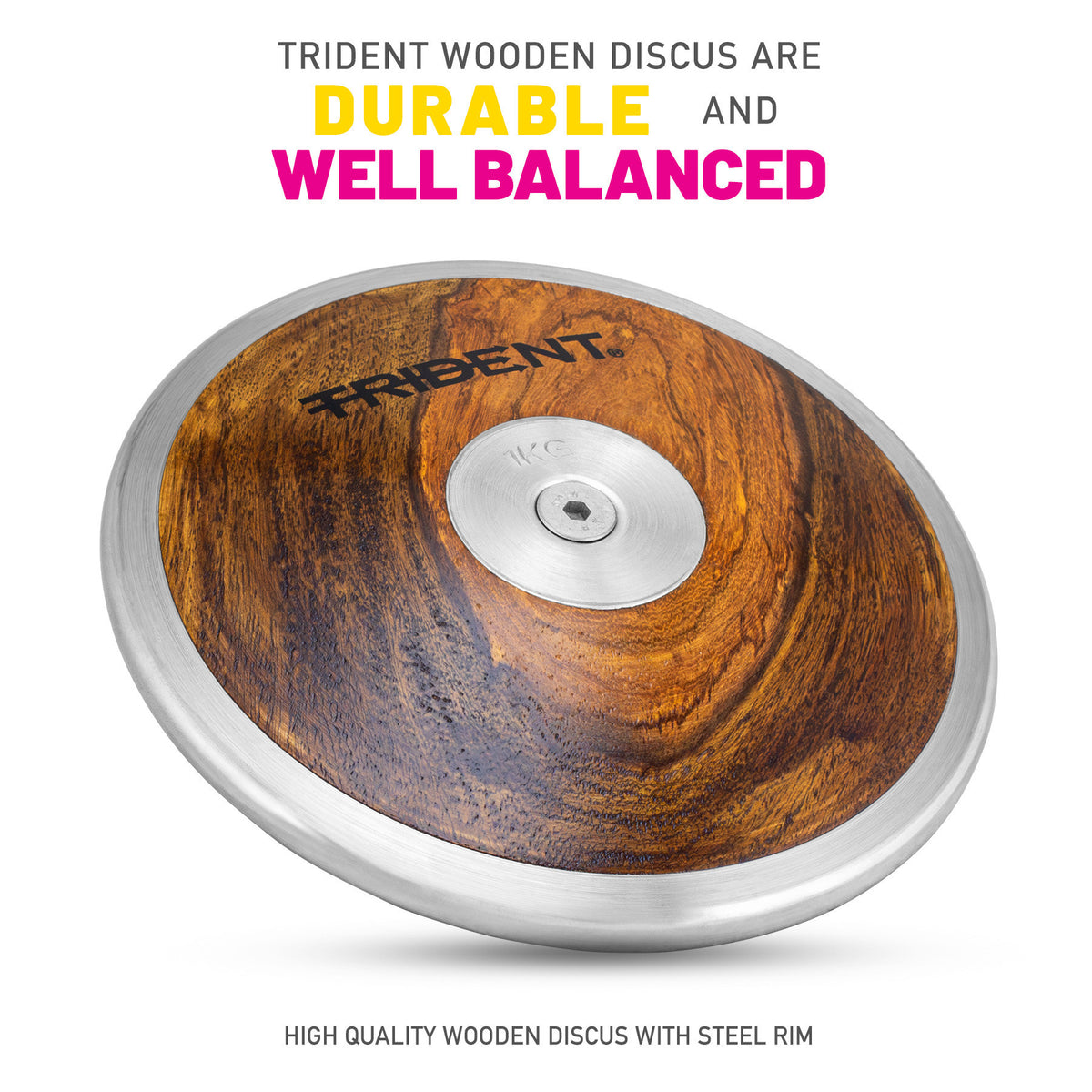 Trident Wooden Discus - 1.00kg