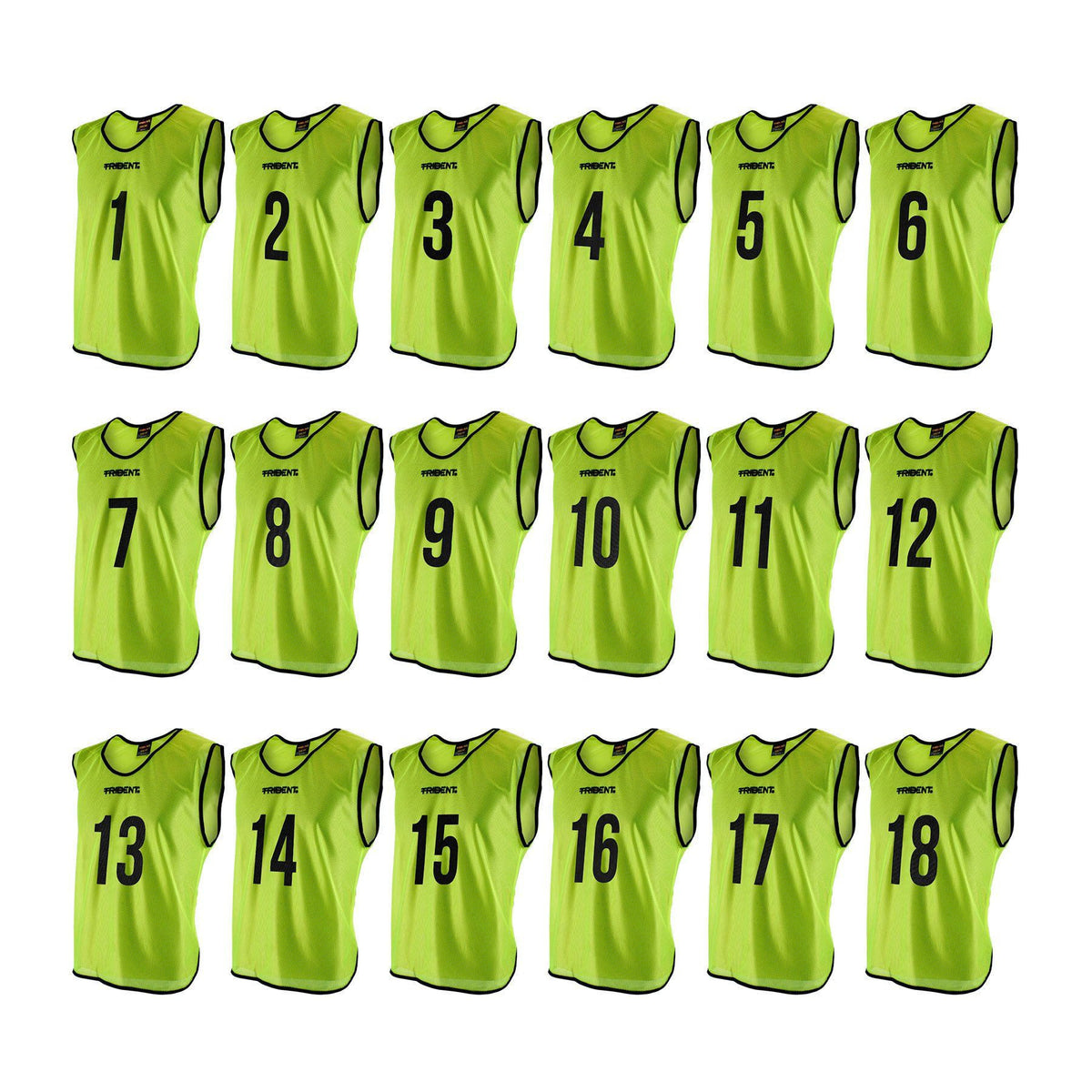 Trident Bibs with Bag - Yellow (1-18)