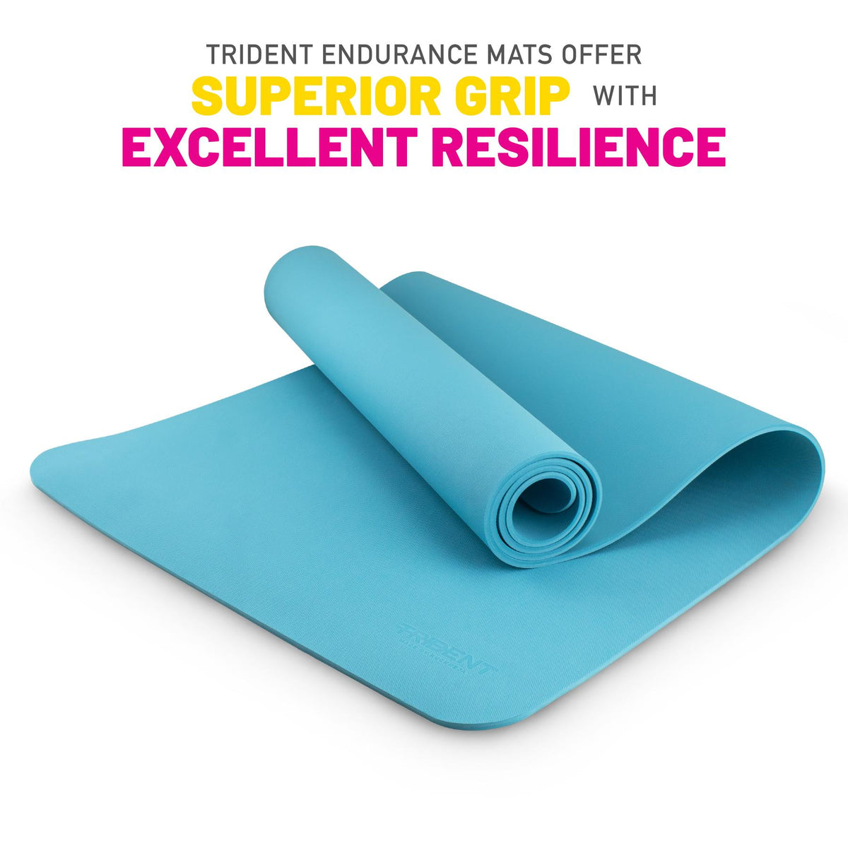 Trident Endurance Grip Yoga Mat - Ocean Blue (6mm)