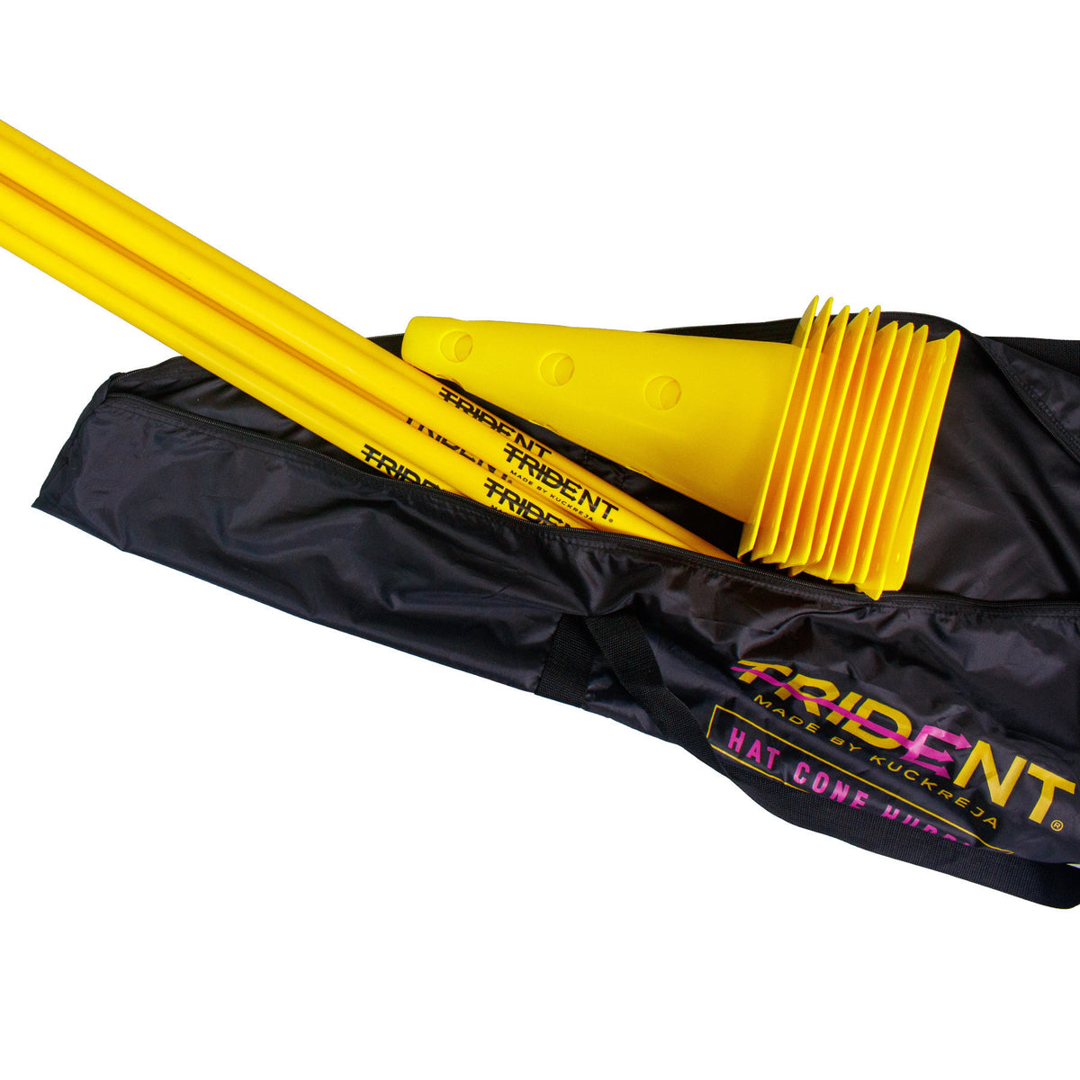 Trident Hat Cone Hurdle Set - 12" (Yellow)